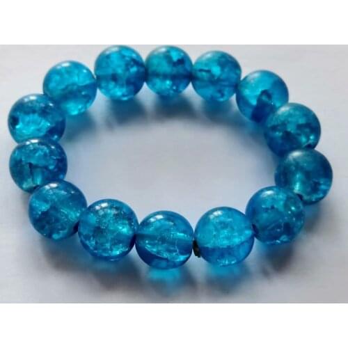 12 pcs vogue glass beads handmade bracelet