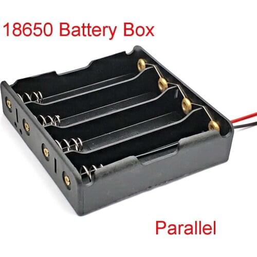 18650 Power Bank Cases 4 18650 Battery Holder Storage Box Case 18650 Parallel Battery Box