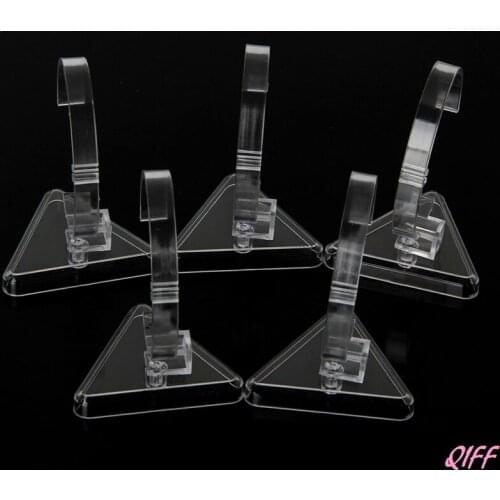 5x Clear C-Model Watch Bracelet Bangle Showing Display Holder Stand Rack Station