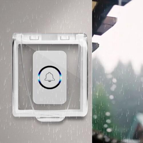 Wonderlife wireless waterproof doorbell 1 button 1 receiver 300M remote control smart home hotel wireless door ring
