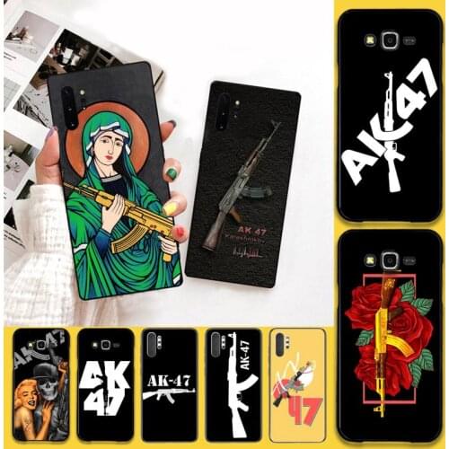 AK47 Gun Art Phone Case For Samsung Galaxy Note20 ultra 7 8 9 10 Plus lite M51 M21 M30S