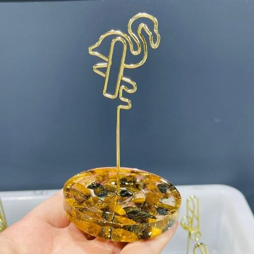 Business Card Holder Display Device Card Stand Holder Office Accessories Natural crystal