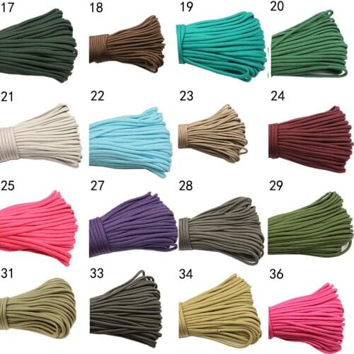 Diameter 4mm 550IBS Parachute Cord Lanyard Tent Rope Survive bracelet Camping Climbing Rope 7 Core Outdoor rescue rope 100m