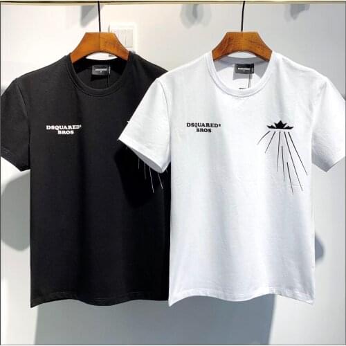 Dsquared2-letter printing, mens and womens T-shirts, couples, 2021 mens T-shirts DT565