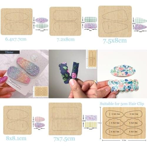 Fashion Girl Hair Clips Cutting Dies 2020 New Stencils Dies & Wooden Dies Suitable for Common Die Cutting Machines on the Market