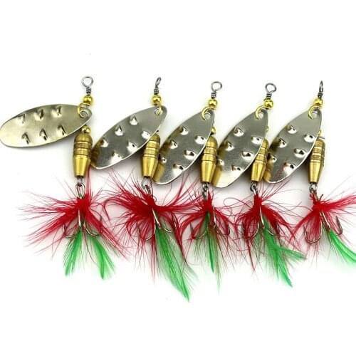 HENGJIA 50pcs 6.4cm 6.8g spinner spoon fishing lures wobble bass hard metal trolling sequin fishing baits pesca fishing tackles