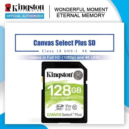 Kingston SD Card 32 GB 64 GB 128 GB Memory Card cartao de memória SDHC/SDXC Micro SD Card 256GB for HD 1080p and 4K Video Camera