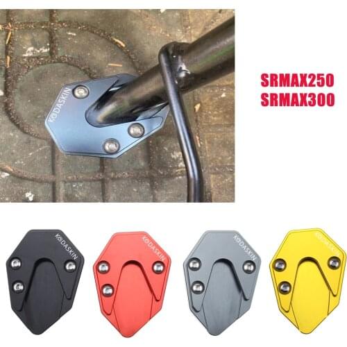 Kodaskin CNC Side Stand Enlarge Kickstand Side Stand Extension Pad Support Plate For Aprilia SRMAX 250 SRMAX300 sr max 250 300