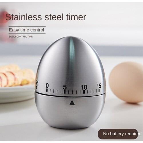Kitchen mechanical timer egg type timer 60 minutes student timer baking cooking reminder kitchen supplies