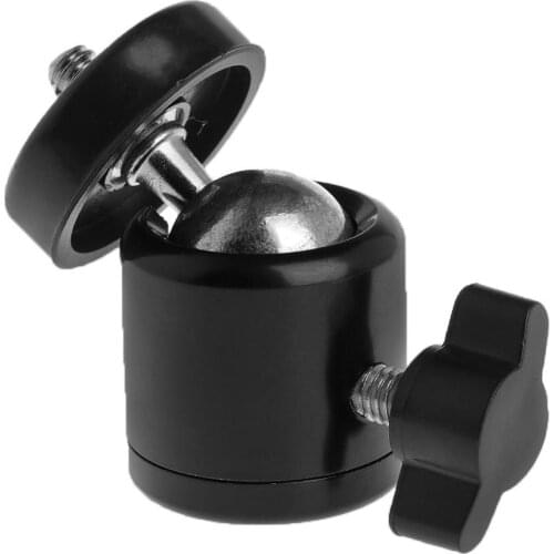 1/4" Hot Shoe Mini Ball Head Flash Bracket Holder Mount Screw For Camera Tripod Photographic Cameras