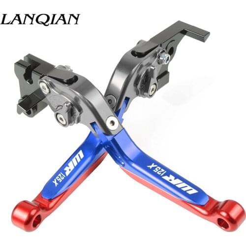Motorcycle Accessories CNC Adjustable Brake Clutch Levers With LOGO For YAMAHA WR125X WR 125X 2012 2013 2014 2015 2016