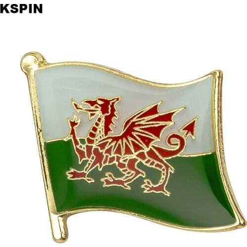 Wales Flag Lapel Pin Badges For Clothes In Patches Rozety Papierowe Icon Backpack KS-0242