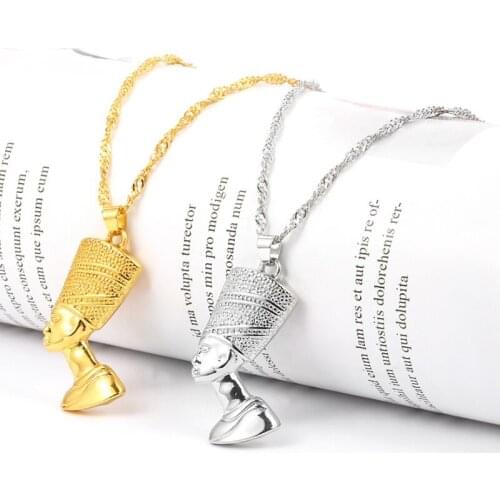 New Egyptian Pharaoh Necklace Women Men Gold Hip-hop Chain Jewelry Punk Stainless Steel Rock Mystery Collares African Mujer Gift