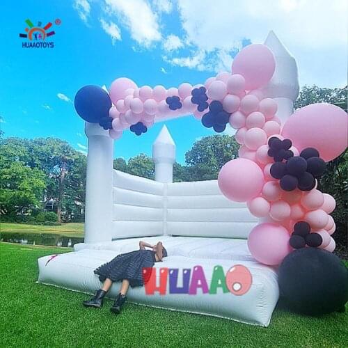 2021 Popular Bouncer Inflatable Wedding Bouncy Castle Commerical Grade Jumping White Bounce House For Party Wedding Event