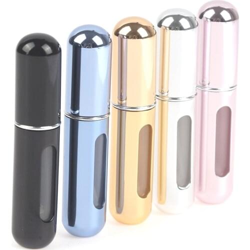 5ml Portable Mini Refillable Perfume Bottle With Spray Scent Pump Empty Cosmetic Containers Atomizer Bottle For Travel Tool