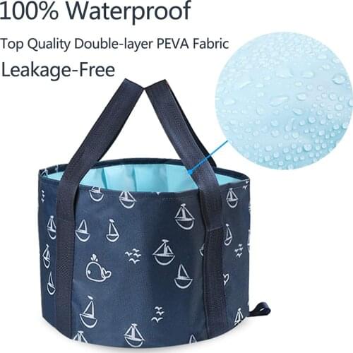 Collapsible Bucket for Soaking Feet Portable Travel Foot Bath Tub Folding Foot Spa Soak Basin Water Container for Camping Picnic