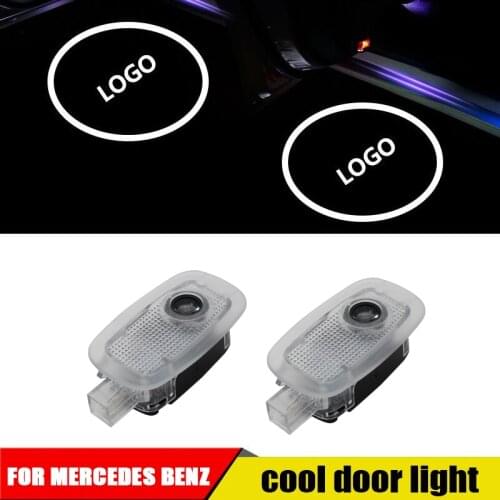2pcs LED Car Door Light For Maybach Mercedes Benz W220 W211 W222 S320 S500 S560 S600 Car Styling Maybach Logo Projector Light