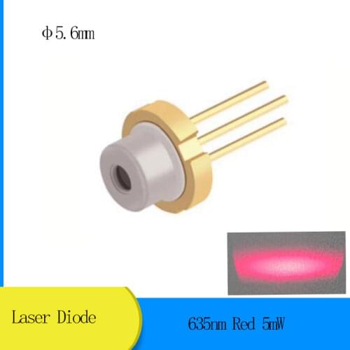 635nm Red 5mW D5.6mm Laser Diode