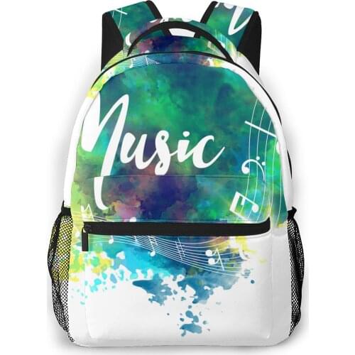 Women Backpack Kids School Bag for Teenage Girls Abstract Grunge Musical Female Laptop Notebook Bagpack Travel Back Pack 2021