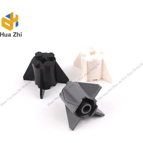 10PCS 4591 Brick Round 2 x 2 x 2 with Axle Hole and FinsBuilding Blocks Parts MOC DIY Education Build Toys Brick