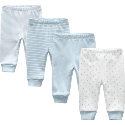 2019 3/4PCS/LOT 0-12M Newborn Baby Pants Spring Autumn Summer Winter Cotton Infant Pants Cartoon Baby Gril Pants Baby Boy Pants