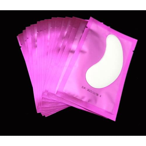 50pairs purpleNew Paper Patches Eyelash Under Eye Pads Lash Eyelash Extension Paper Patches Eye Tips Sticker Wraps Make Up Tools