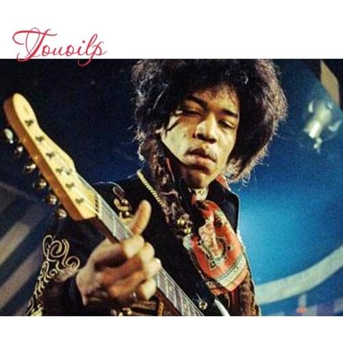 Touoilp Diamond embroidery sale""Jimi" Hendrix"diamond painting full diamond mosaic puzzle picture of rhinestones cross-stitch