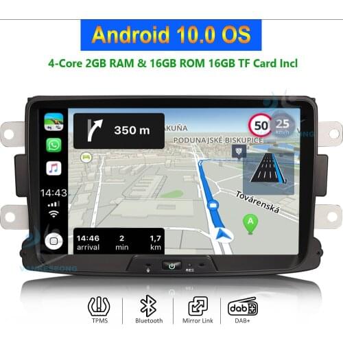8" Android 10.0 Car Stereo for Renault Dacia Duster Sandero Lada Xray Multimedia with GPS Car Radio WiFi BT TPMS DAB+ CarPlay