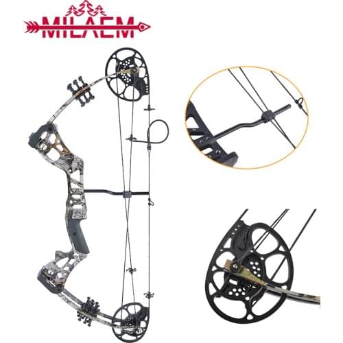 Archery Compound Bow for Hunting CNC Aluminum Alloy One-piece Frame Design Bow Riser 15-45lbs 70% Left-off High-strength Bow