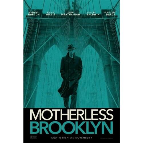 D0298 Motherless Brooklyn Movie Silk Fabric Poster Art Decor Indoor Painting Gift