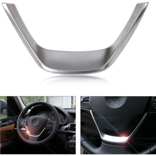 DWCX car styling Chrome Steering Wheel Cover Trim For BMW 3 Series F30 316i 318d 320d 1 Series F20 114i 116i 118i 2013