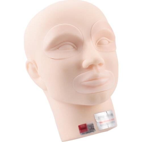 Mannequin Hoofd met Inserts Voor Permanente Make Beginner Praktijk Microblading Model Hoofd
