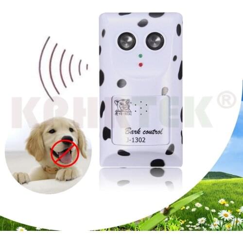 Original Dog Anti Bark Voice Sensor Ultrasonic Deterrent Stop Barking Training Control 15-28nf