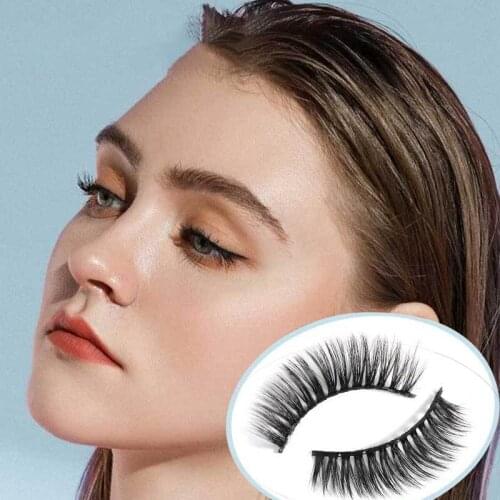 A pair Mink Eyelashes Makeup 3d Mink Handmade Lashes Natural false Eyelashes messy fake Eyelashes Makeup False Lashes