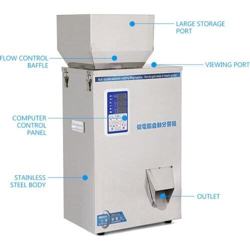 LR010 Fully Automatic Granule Powder Medicine Multi-function Tea Packaging Machine Filling Machine Chinese Grain Cereal Desktop