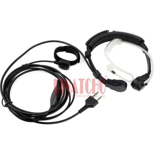 Use for MIDLAND G225 G227 LXT210 LXT216 flexible Acoustic Tube walkie talkie throat microphone