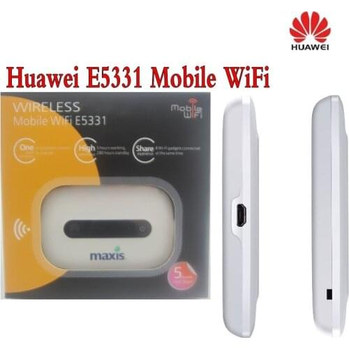 Free shipping Unlocked HuaWei E5331 WIFI HSPA 21Mbps Broadband Router WIFI Router