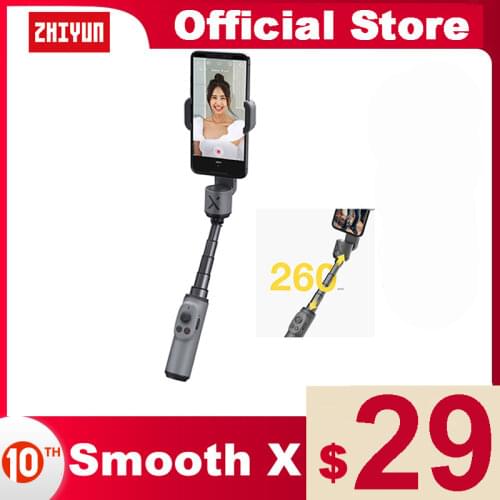 ZHIYUN Official SMOOTH X Phone Gimbal Selfie Stick Handheld Stabilizer Palo Smartphone for iPhone Samsung Huawei Xiaomi Redmi