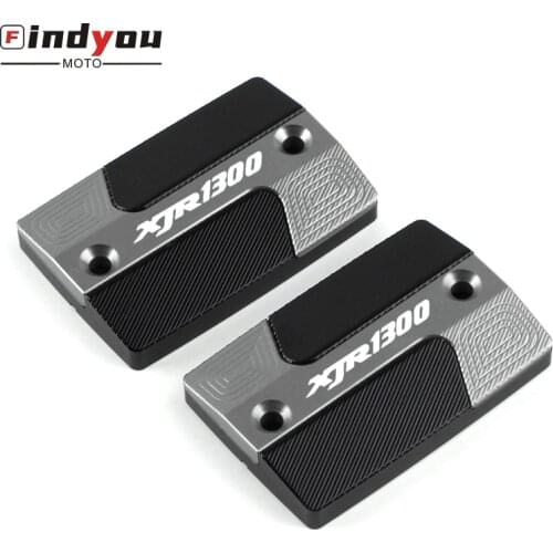 1 pair 5 Color For YAMAHA XJR1300 XJR 1300 Motorcycle CNC Aluminum Front Clutch Brake Fluid Reservoir Tank Cover Cap with logo