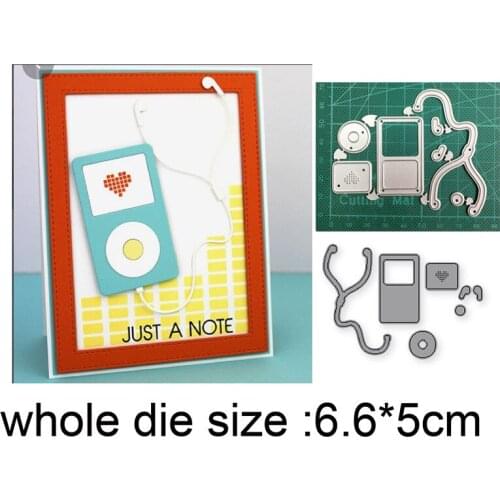2021 New Metal Cutting Dies Cut Mold Phone Headset Decoration Scrapbooking die Paper Craft Knife Mould Blade Punch Stencils dies