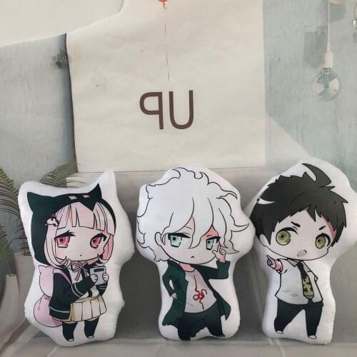 Anime Danganronpa V3: Killing Harmony Nagito Komaeda Nanami ChiaKi Cartoon Q Type Plush Stuffed Dolls Throw Pillow Cushion Toy