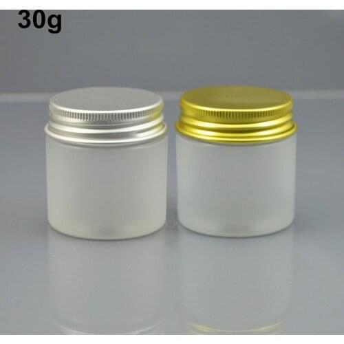 50pcs Cream bottle for avoiding light round small plastic bottle jars containers with lids for cosmetic packaging