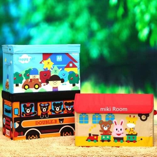 Large red house cute cartoon children 's toy storage box.Coat, quilt, debris, storage box
