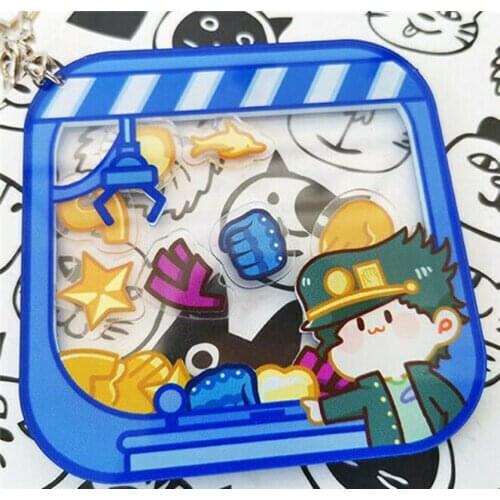 Cosmile Jojos Bizarre Adventure Rohan Kishibe Kira JOTARO Acrylic Keychain Creative Keychain limited cosplay