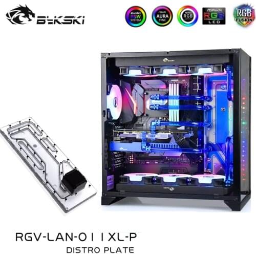 Bykski RGV-LAN-O11XL-P Waterway Boards For Lian Li PC-O11 Dynamic XL Case RBW For Intel CPU Water Block GPU Building
