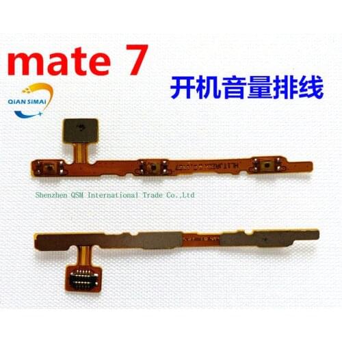 New power Button on/off & Volume up/down Buttons flex cable for Huawei Mate 7 Mobile phone Mate7 + DropShipping