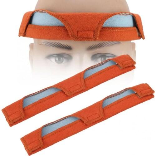 2pcs Cotton Welding Helmet sweatband Orange Head Sweat Cap Standard Workplace Safety Welding Sweat Band Hat Helmet Comforter Pad