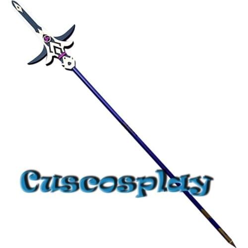Game Genshin Impact Xiangling Cosplay Spear Rosaria Cosplay Props Polearms Replica of Weapons for Christmas Fancy Party Event