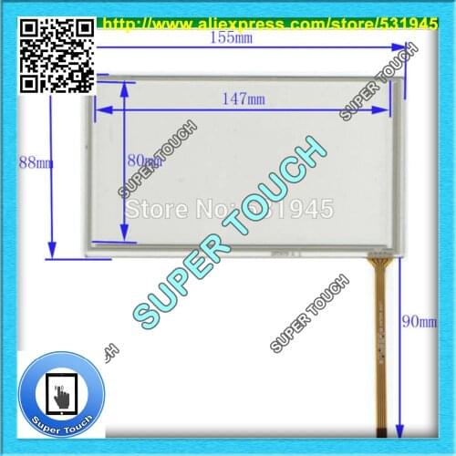 KLTP2637 NEW 6.2 Inch Touch Screen for industry applications for GPS GLASS KL-TP-2637