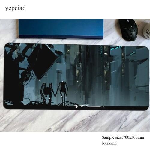 Portal 2 mousepad 900x400mm gaming mouse pad Natural Rubber pc computer gamer accessories mat Kawaii laptop desk protector pads